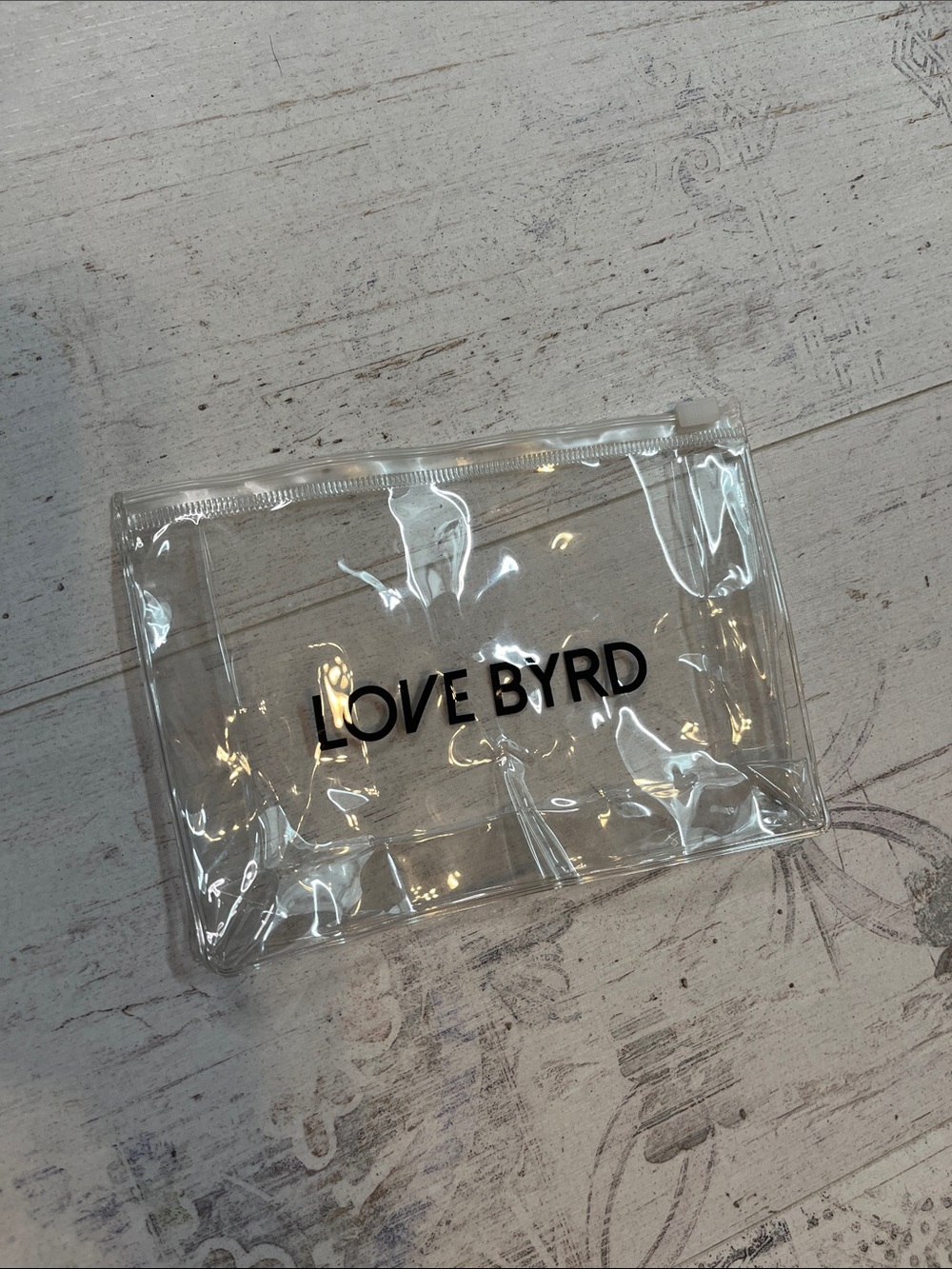 Love Byrd Clear Plastic Makeup Bag